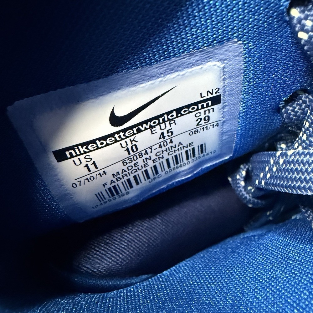 Nike Kobe 9 Elite Brave Blue (2014) 630847-404 Men's Size 11 Pre-Owned No Box - Picture 8 of 8